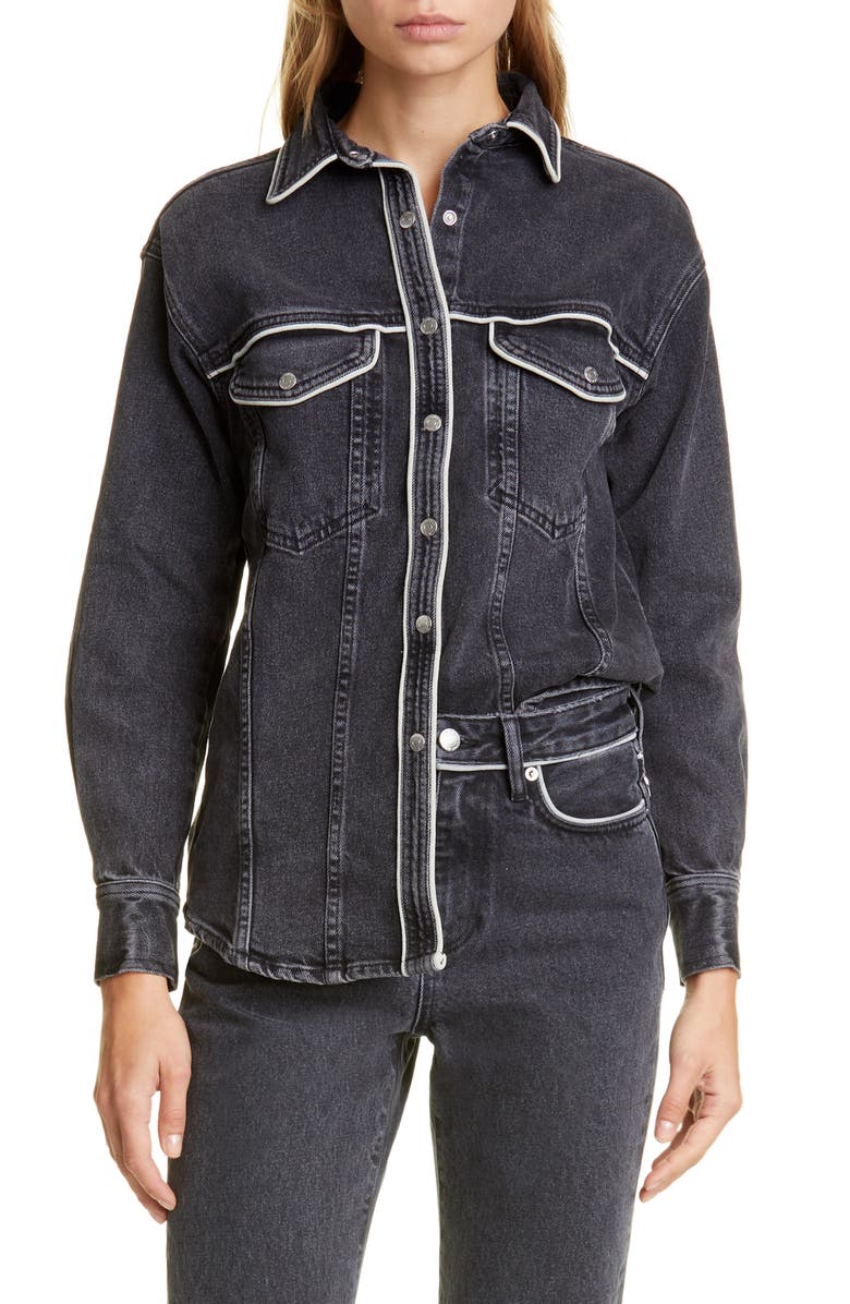 Simon Miller Pipo Denim Shirt, Main, color, 