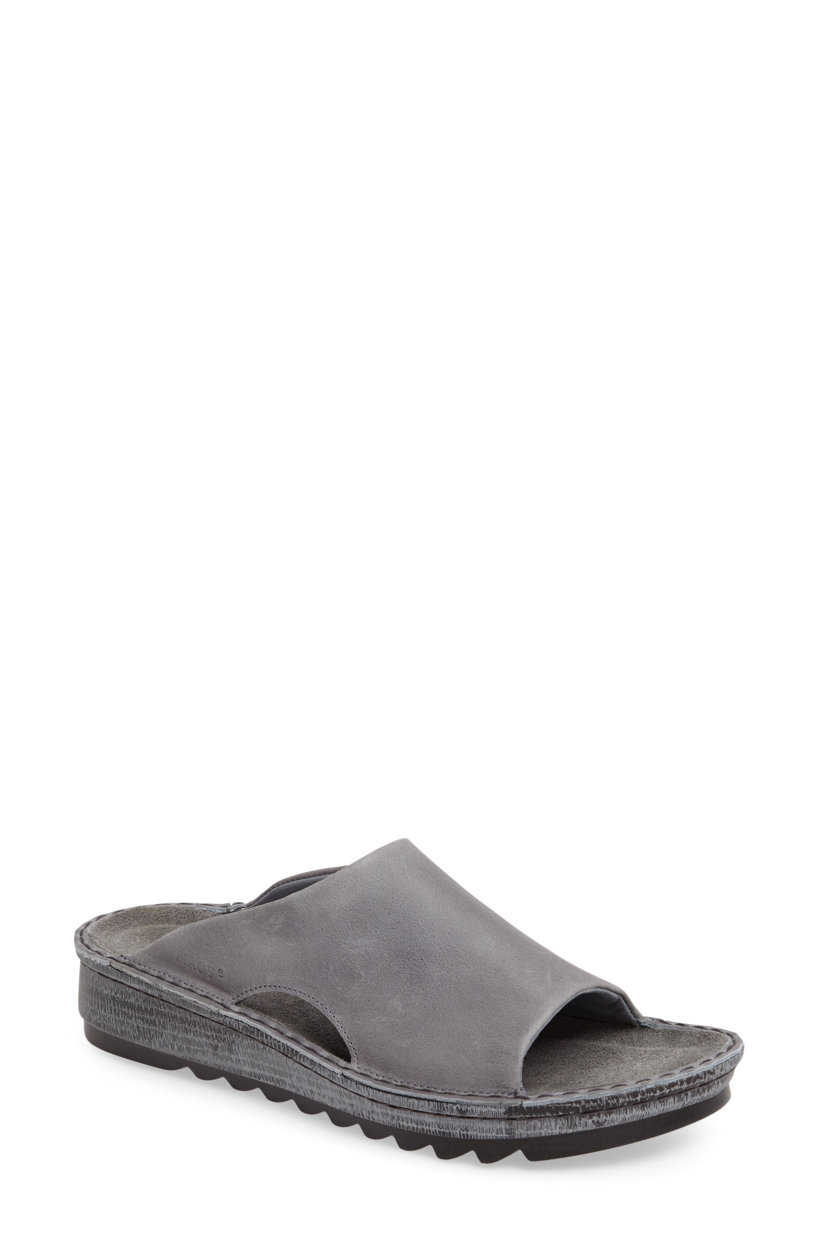 'Ardisia' Slide Sandal, Main, color, VINTAGE SLATE LEATHER