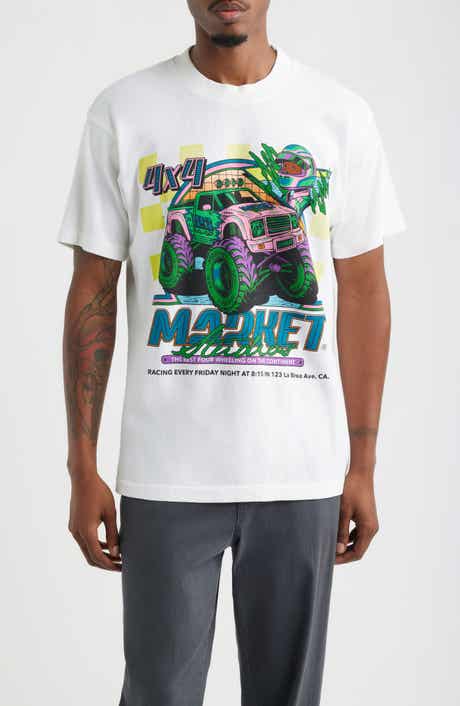 Monster Truck Rally Graphic Cotton T-Shirt
