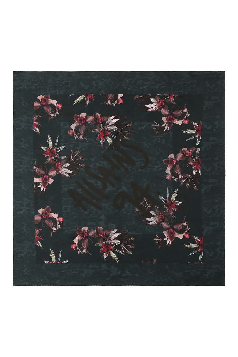 Evia Adena Silk Bandana, Alternate, color, BLUE