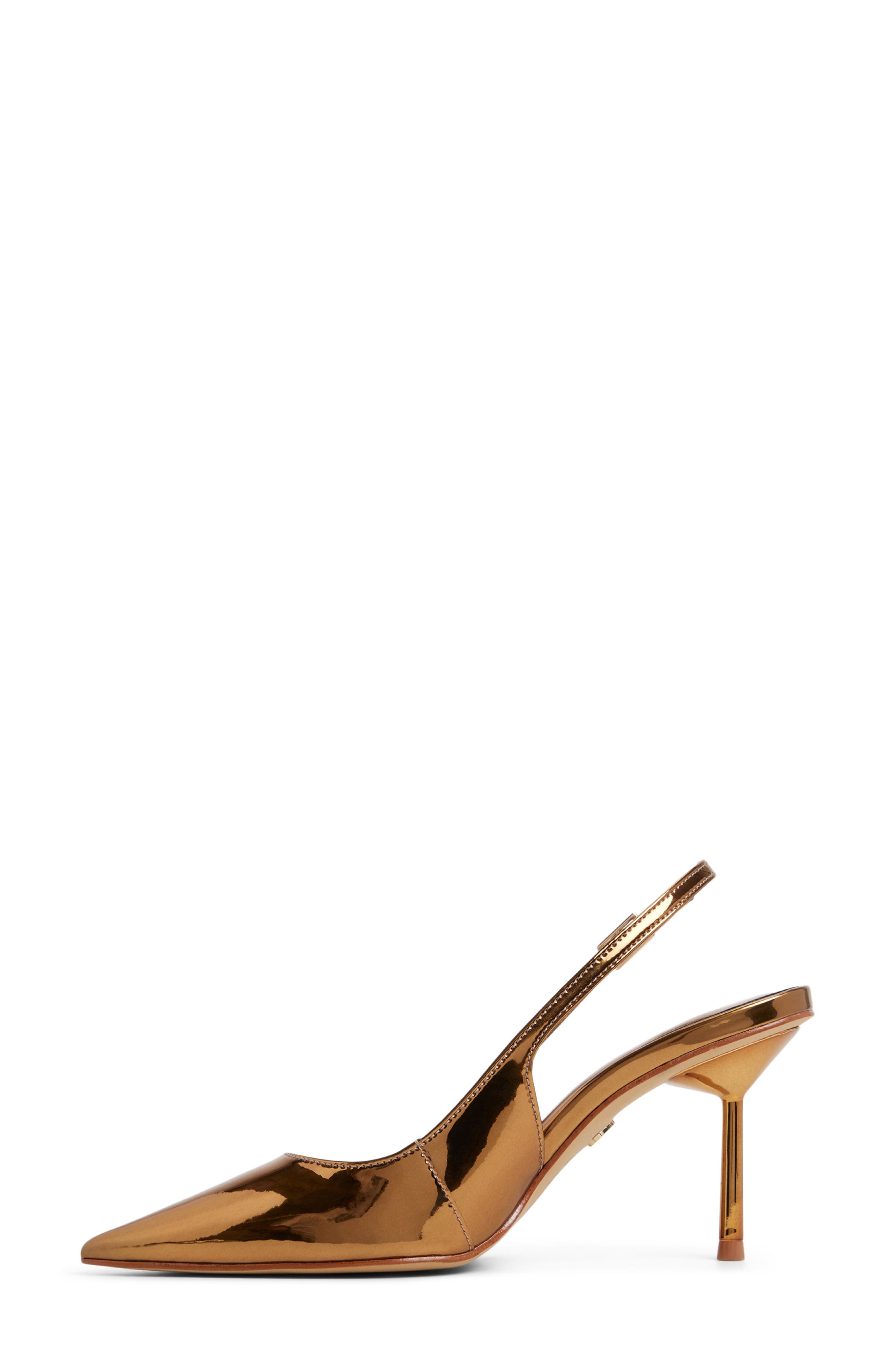 ALDO Seralina Pointed Toe Slingback Pump, Alternate, color, Bronze