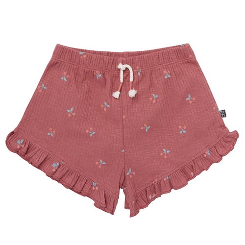 Modern Moments™ By Gerber Flutter Sleeve Top And Shorts Set In Dk Rose Cherries