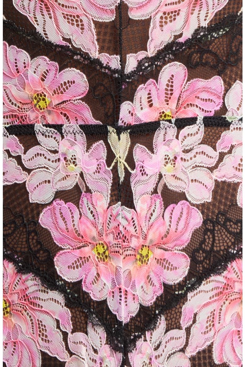 Floral Lace Teddy, Alternate, color, PRINTED PRIMROSE