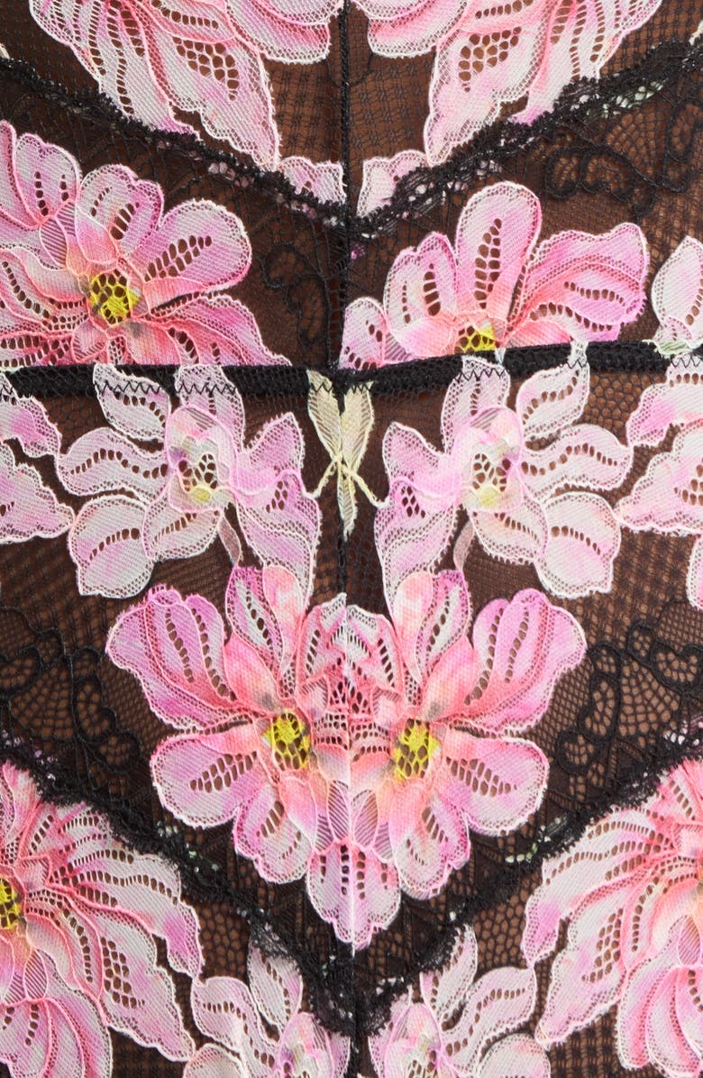 KILO BRAVA Floral Lace Teddy, Alternate, color, Printed Primrose