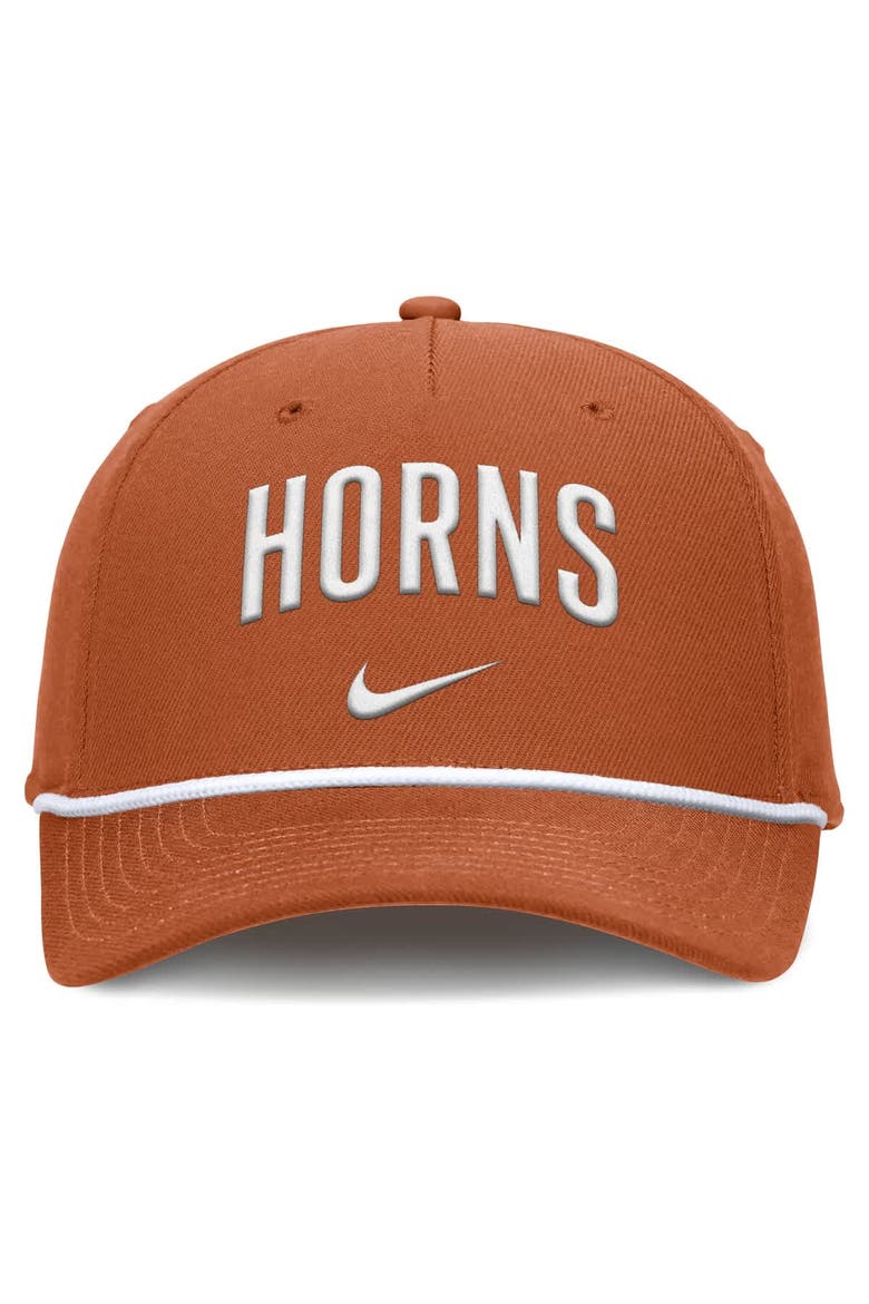 Men's Nike Texas Orange Texas Longhorns Rise Campus Adjustable Hat, Alternate, color, Burnt Orange