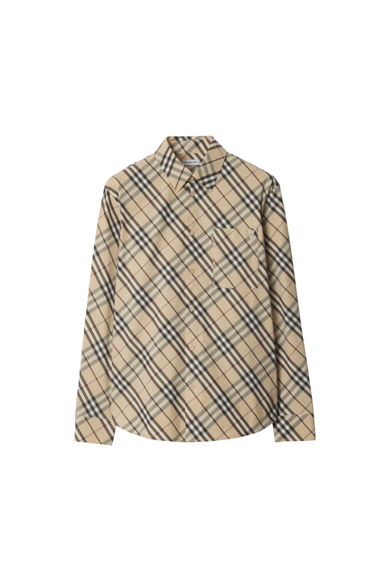 Burberry Relaxed Fit Check Cotton Shirt, Alternate, color, 