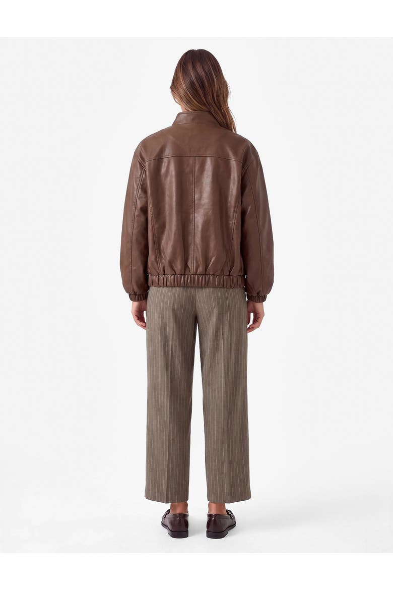 Striped Barrel Fit Pants, Alternate, color, BROWN STRIPE