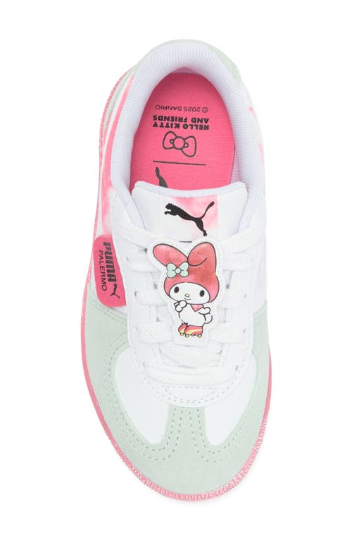 Puma X Hello Kitty® And Friends Little Kids' Palermo Sneakers In White-magic Rose