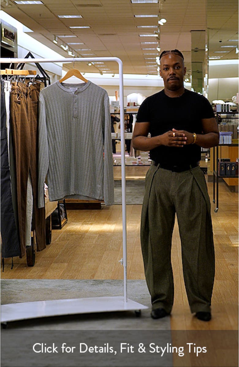 Long Sleeve Rib Henley, sales video thumbnail