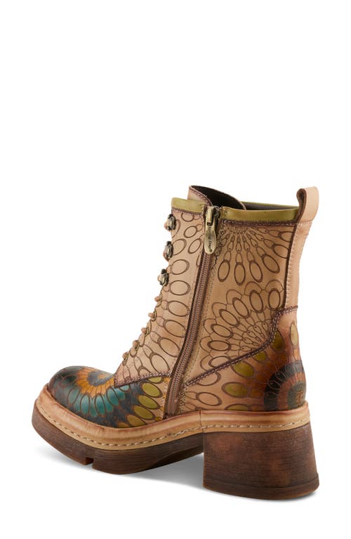 L'artiste By Spring Step Carnivale Embossed Bootie In Multi