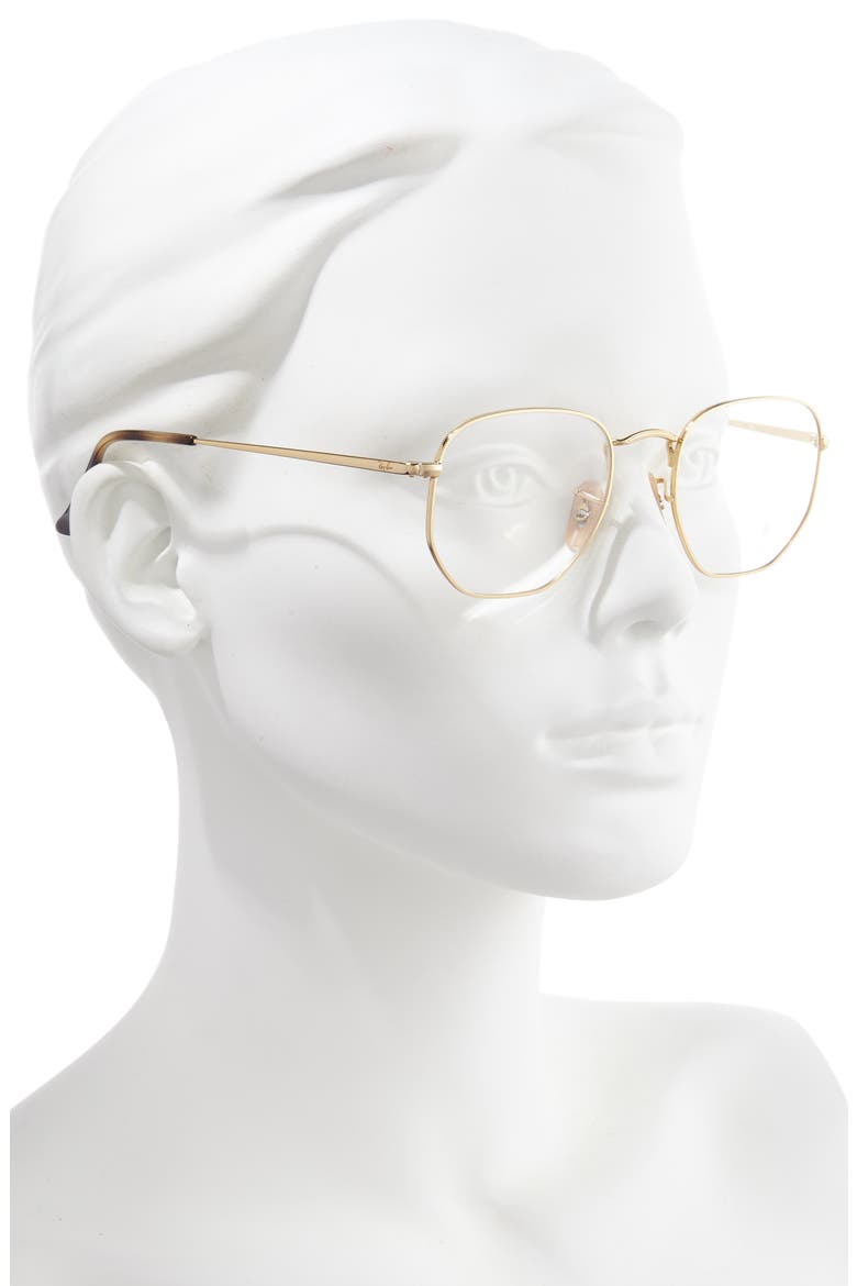 51mm Round Optical Glasses, Alternate, color, GOLD