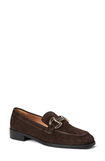 Bruno Magli Natalie Bit Loafer in Brown Suede at Nordstrom Rack, Size 9