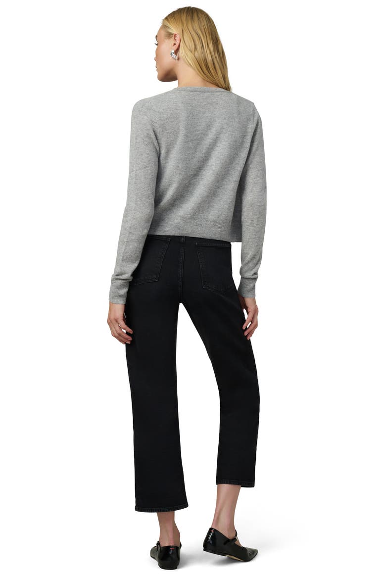 The Dani Crop Cashmere Cardigan, Alternate, color, HEATHER GREY