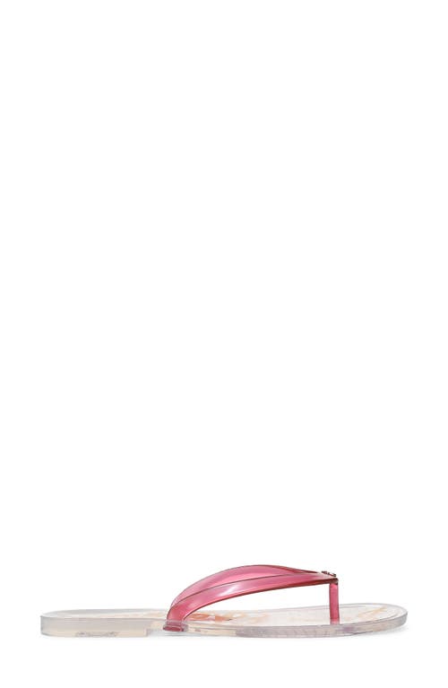 Shop Sam Edelman Dean Flip Flop In Clear Pink