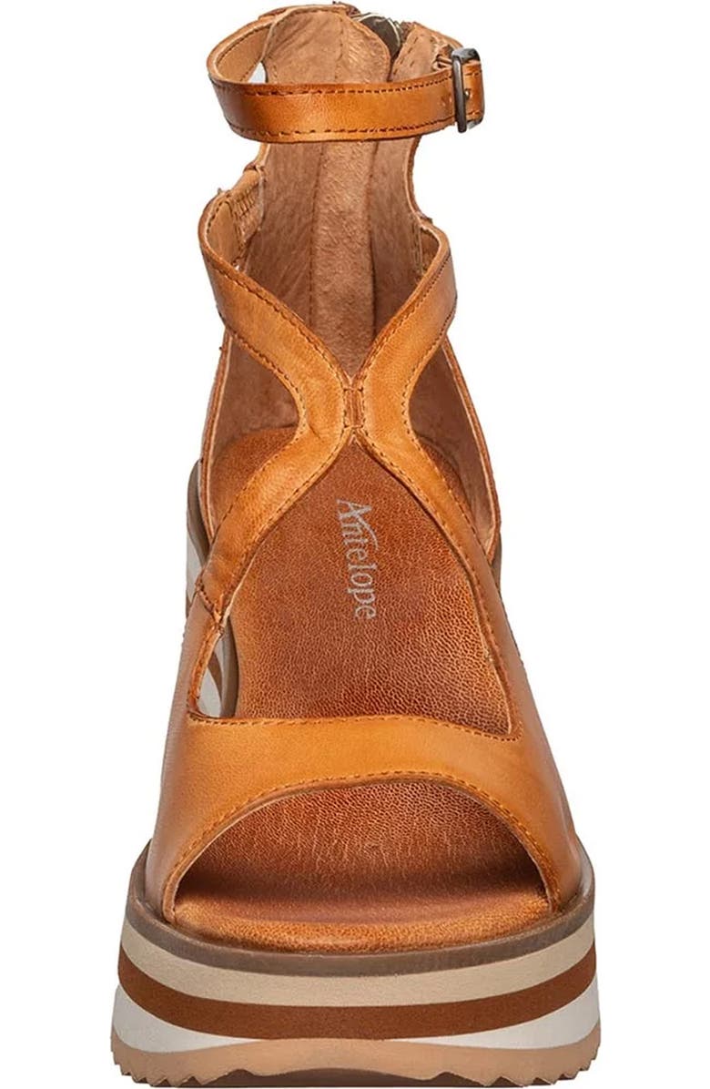ANTELOPE Pascale Platform Wedge Sandal, Alternate, color, Tan