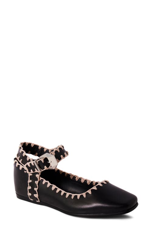 Free People Mystic Ankle Strap Flat In Black