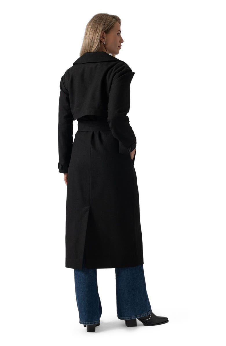 Saint + Sofia Odette Coat, Alternate, color, Black