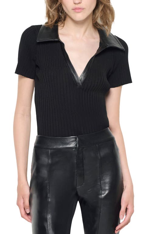 As B Y Df Rowan Ribbed Top In Black