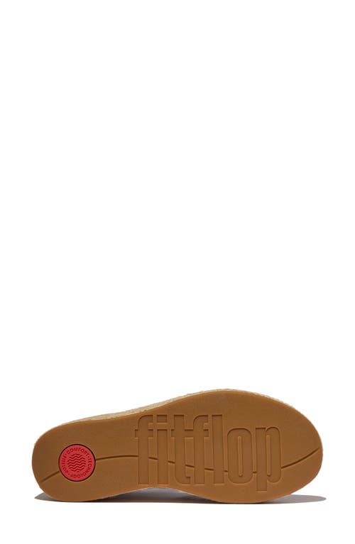 Fitflop Espadrille Platform Wedge Sandal In Deep Tan