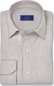 David Donahue Cotton & Cashmere Solid Sport Shirt