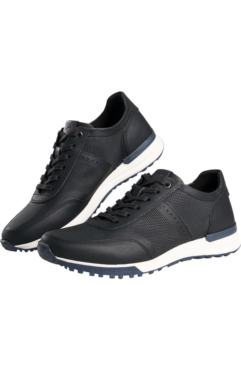 Velez Full Grain Leather Shoes for Men Business Casual Sneakers, Main, color, Black