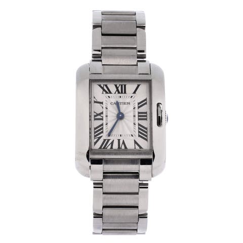 Tank Anglaise Quartz Watch Stainless Steel 23