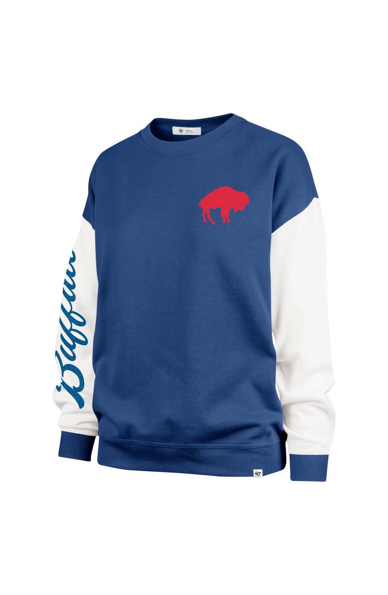 '47 Women's '47  Royal Buffalo Bills Double Header Rise Andie Pullover Sweatshirt, Alternate, color, Royal