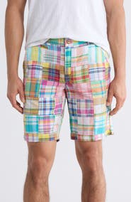 Vintage 1946 Patchwork Madras Flat Front Shorts