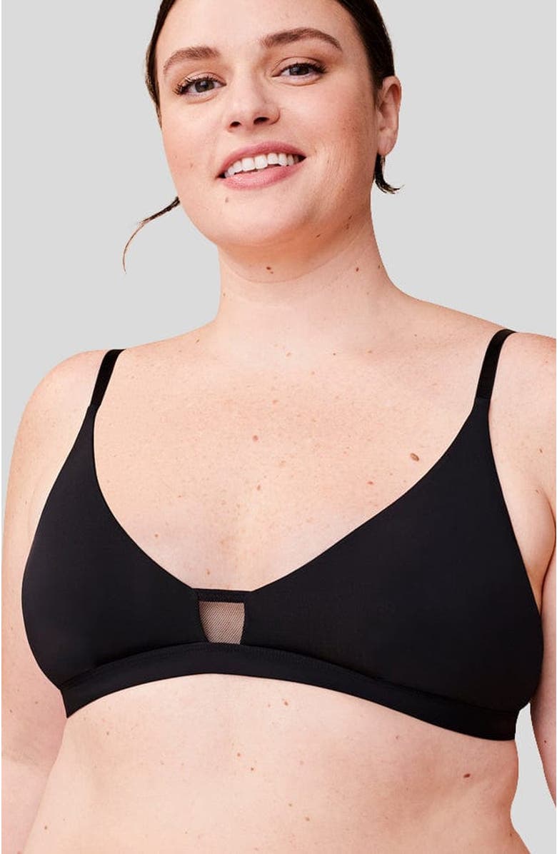 Pepper Limitless Wirefree Scoop Bra, Alternate, color, Black