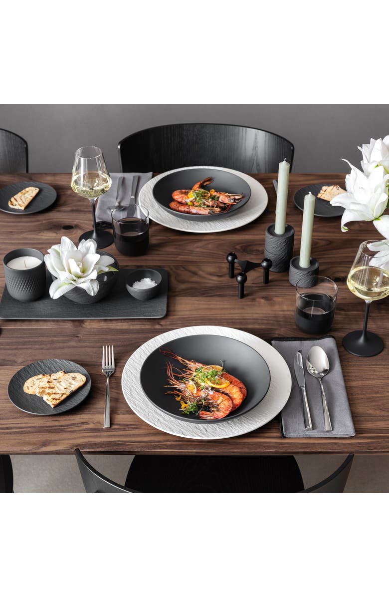 Villeroy & Boch Manufacture Rock Bread & Butter Plate, Alternate, color, Black