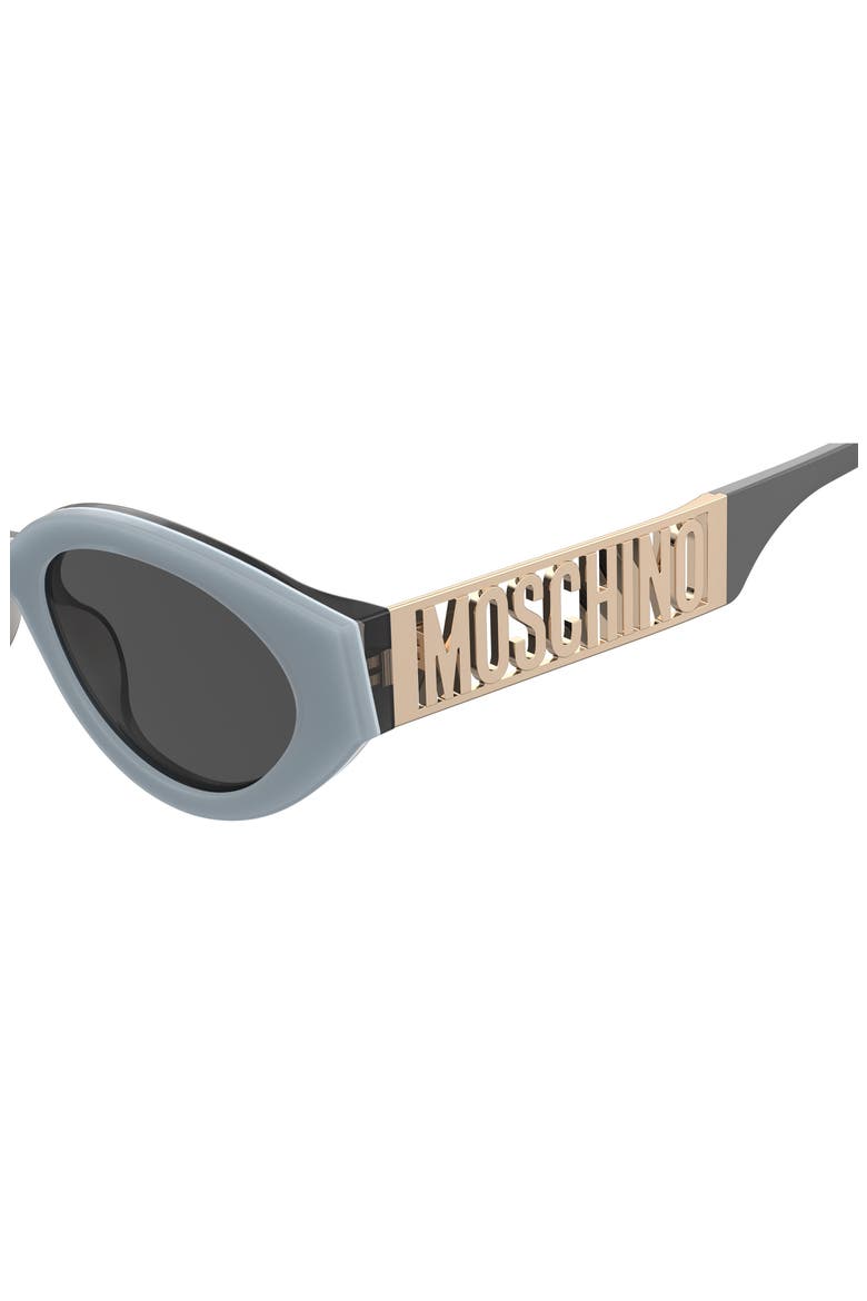 51mm Oval Sunglasses, Alternate, color, AZURE