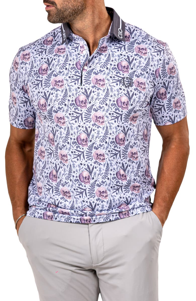 Maceoo Martyr0011 Print Golf Polo, Alternate, color, 