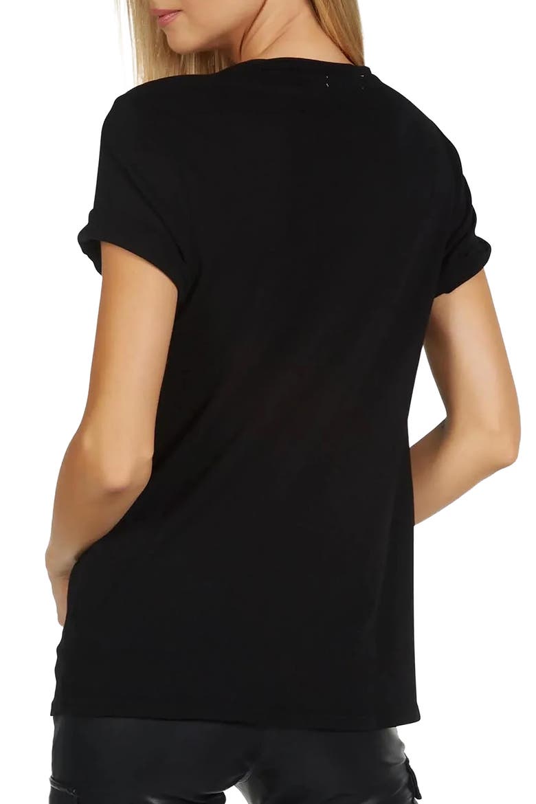 Myra X Cracked Star Top, Alternate, color, Black