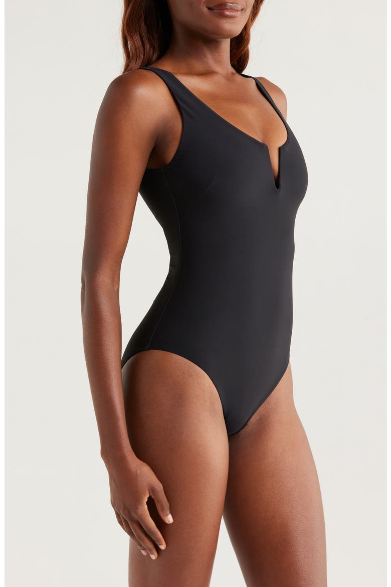 Verity One-Piece Swimsuit, Alternate, color, BLACK