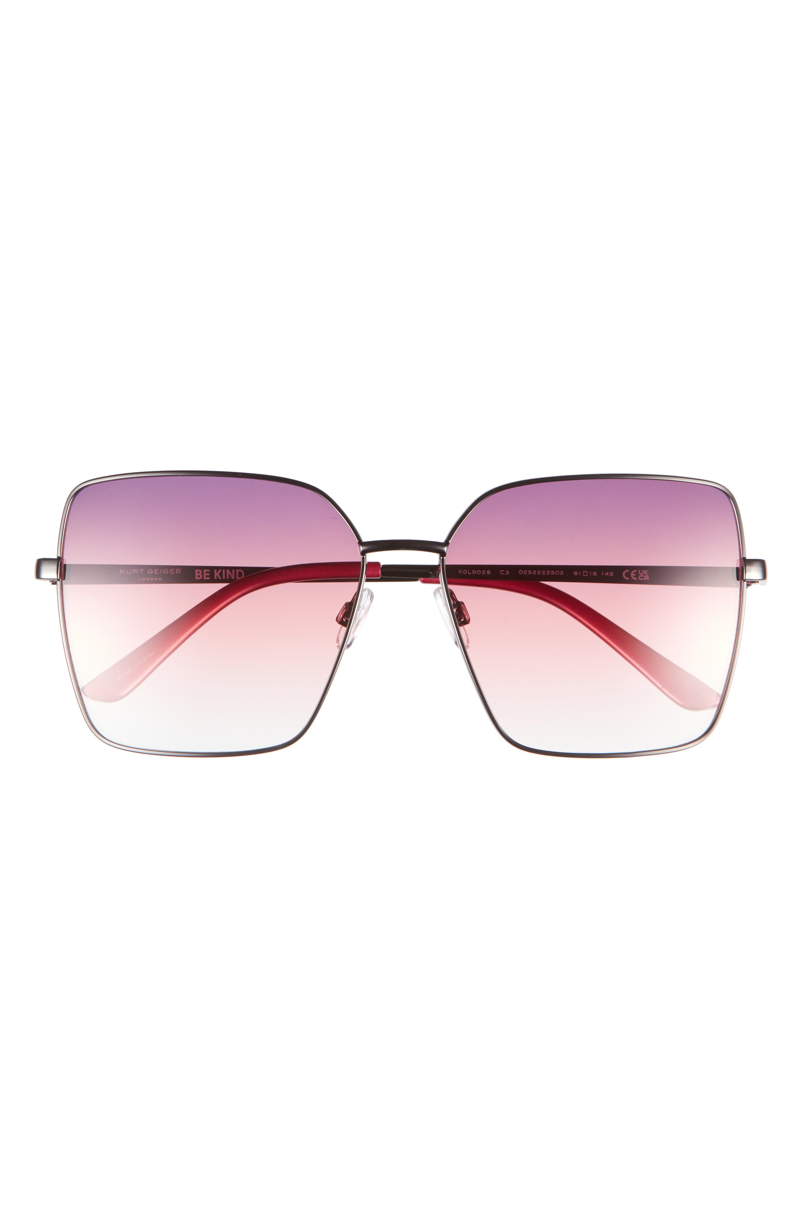 Kurt Geiger London 61mm Square Sunglasses