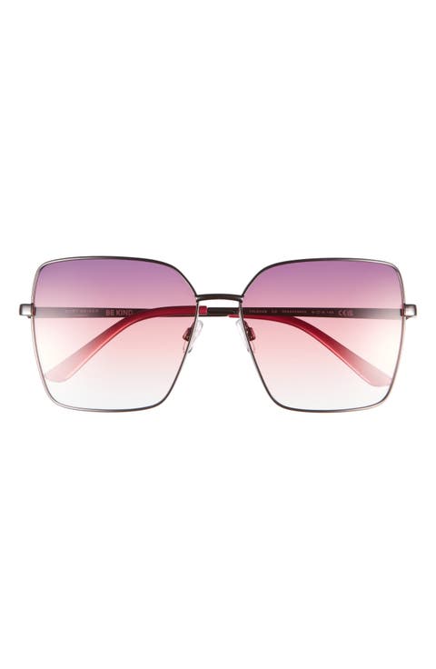 61mm Square Sunglasses