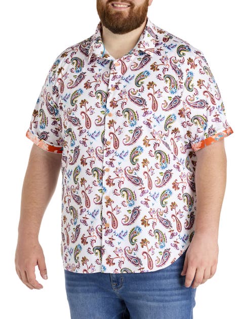 Big & Tall  Tangier Paisley Print Sport Shirt