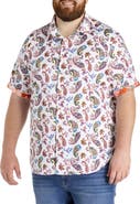 Robert Graham DXL Big & Tall Tangier Paisley Print Sport Shirt