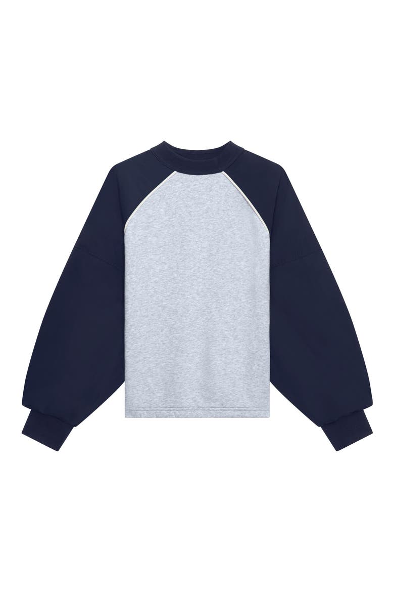 x Zendaya Oversize Crewneck Sweatshirt, Alternate, color, INKWELL/ ALLOY HEAT