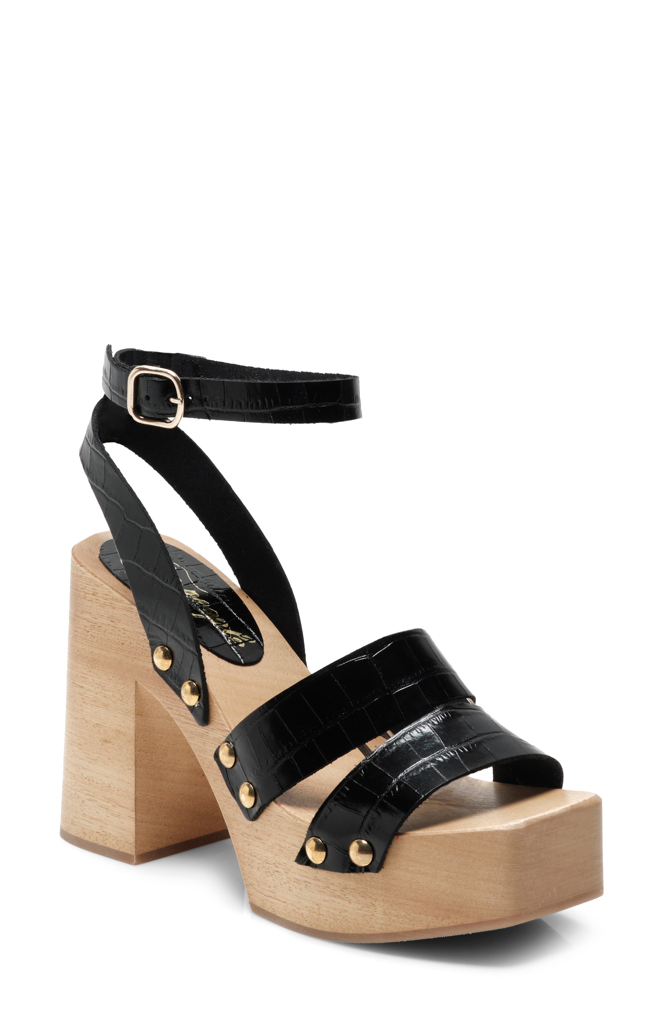 Free People Mallory Leather Clog Sandal, Main, color, 