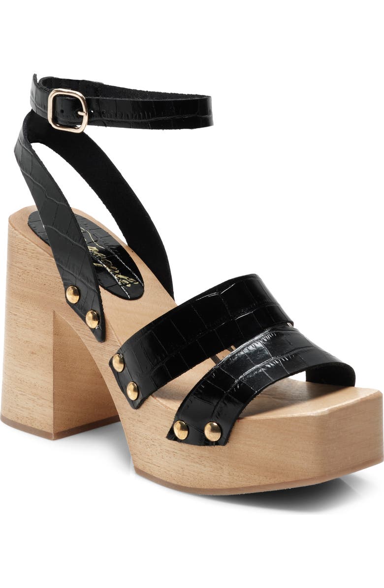 Free People Mallory Leather Clog Sandal, Main, color,