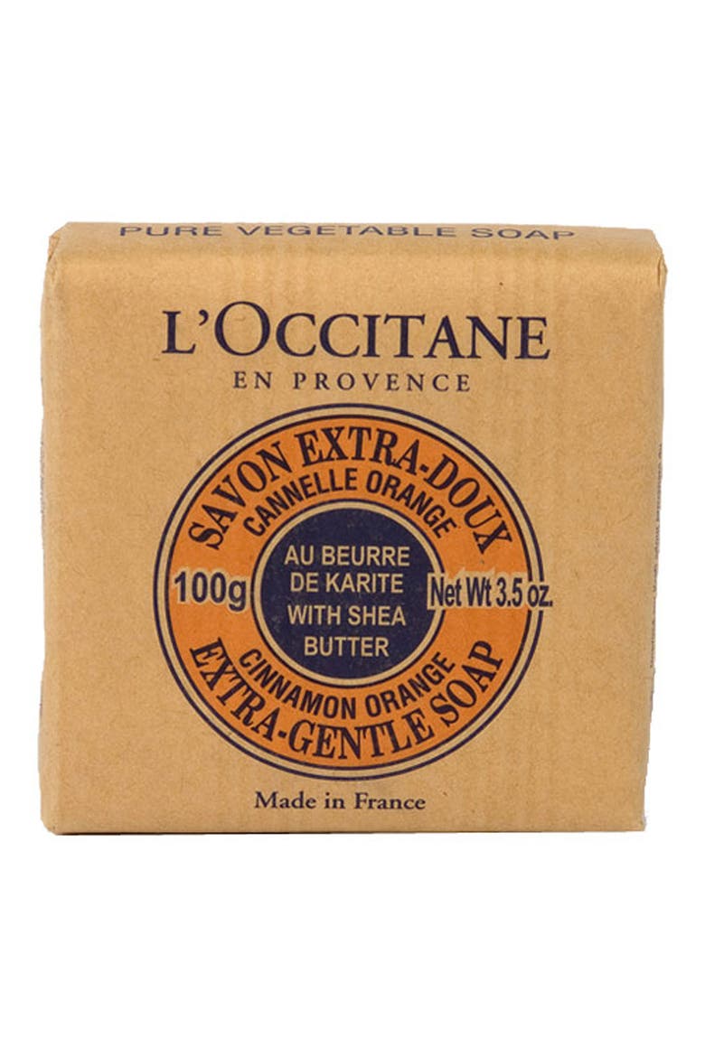 'Cinnamon Orange' Shea Butter Extra Gentle Soap, Main, color, NO COLOR