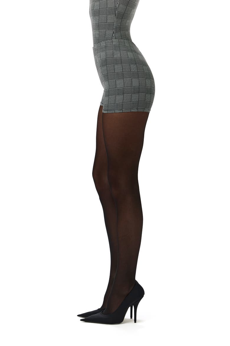 Naked Houndstooth Check Hot Shorts, Alternate, color, HOUNDSTOOTH PLAID