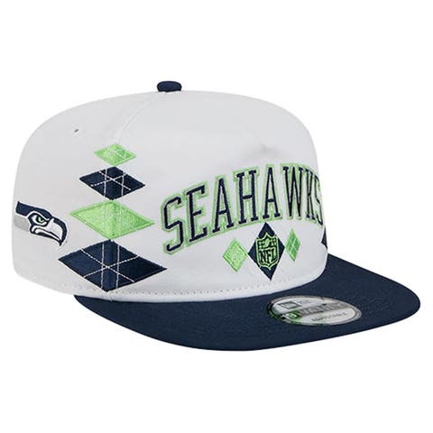 Men's New Era  White Seattle Seahawks Argyle 19TWENTY Adjustable Hat
