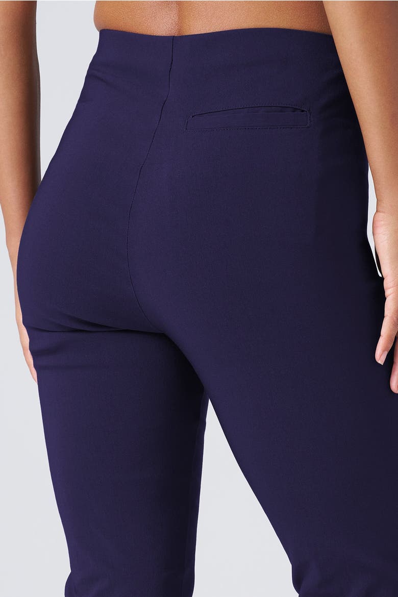 All Season Tapered Pull-On Stretch Pants, Alternate, color, Navy