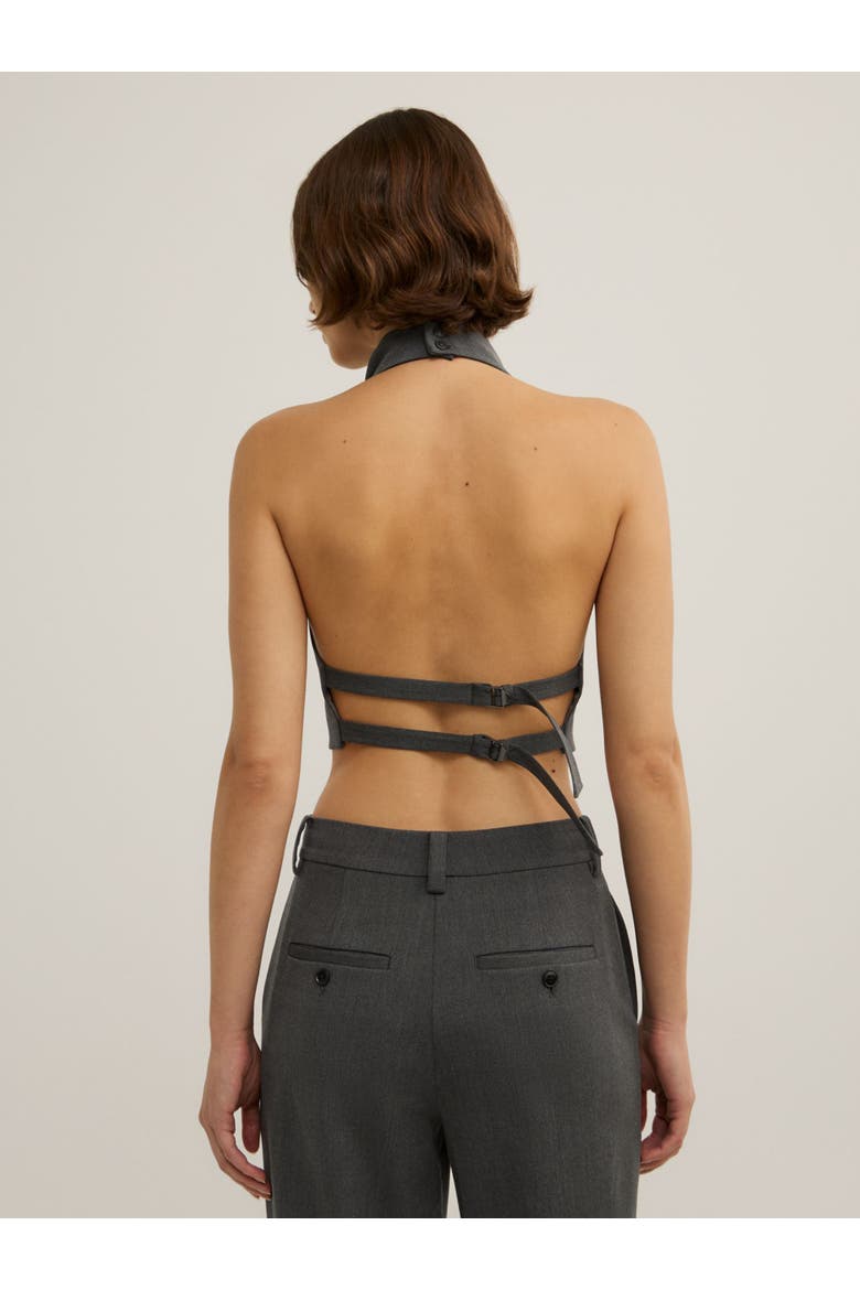 Tailored Top, Alternate, color, Charcoal
