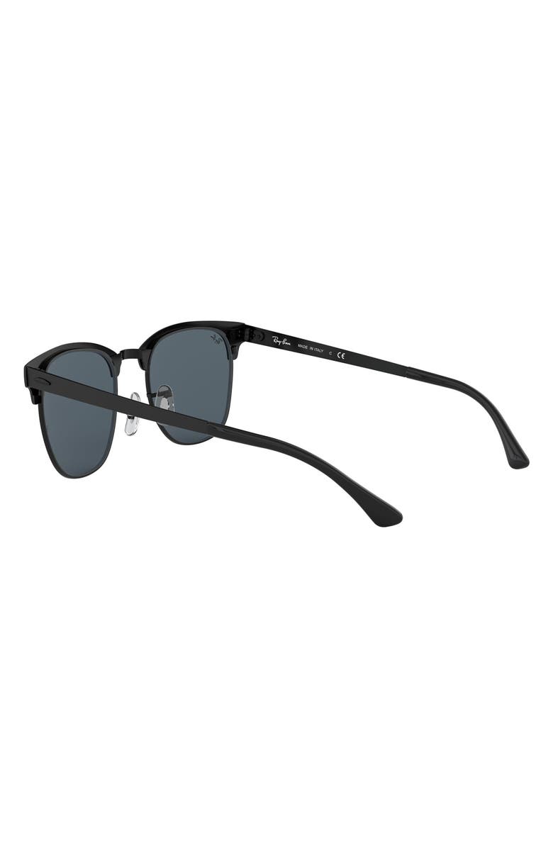 Ray-Ban Clubmaster 51mm Sunglasses, Alternate, color, Shiny Black