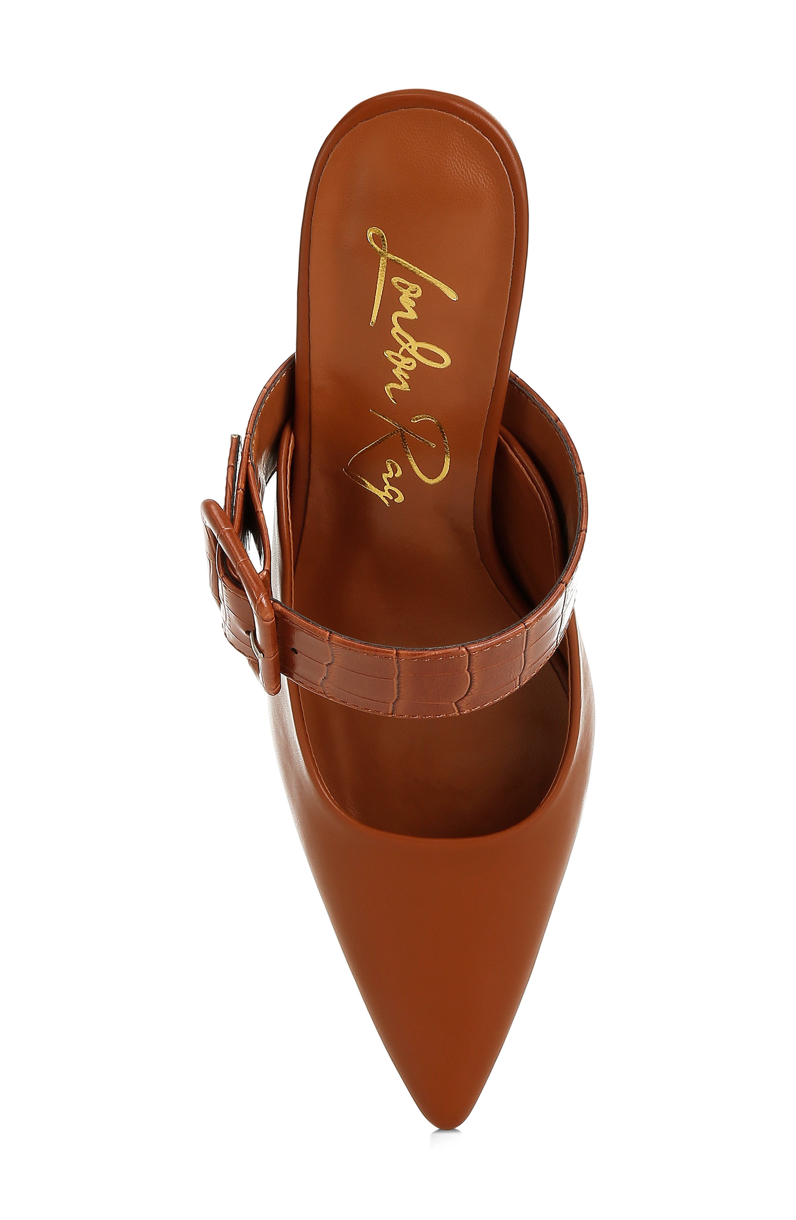 Pointed Toe Mule, Alternate, color, TAN