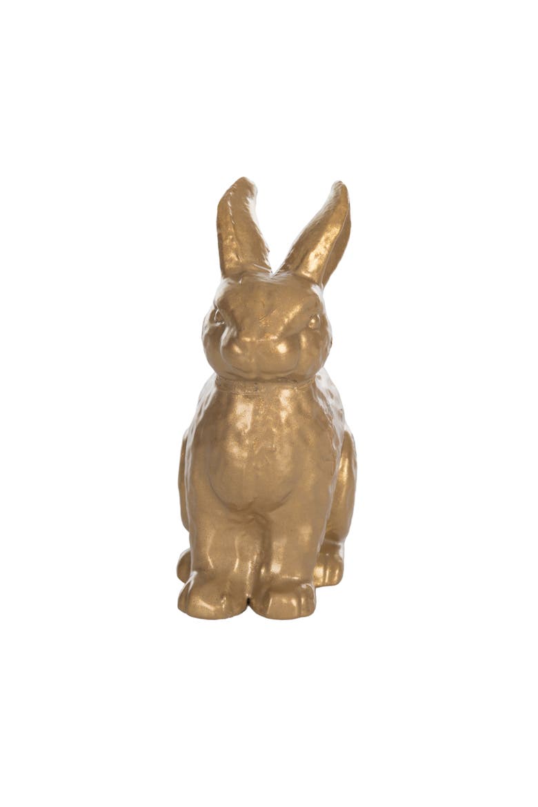Iron Bunny Gold for Spring Home Decor, Alternate, color, Gold