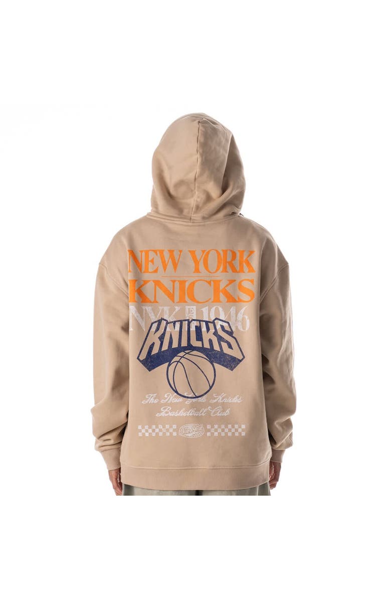 THE WILD COLLECTIVE Unisex The Wild Collective  Tan New York Knicks Mantra Premium Hoodie, Alternate, color, Tan